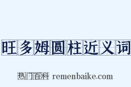旺多姆圆柱近义词是什么意思的图片
